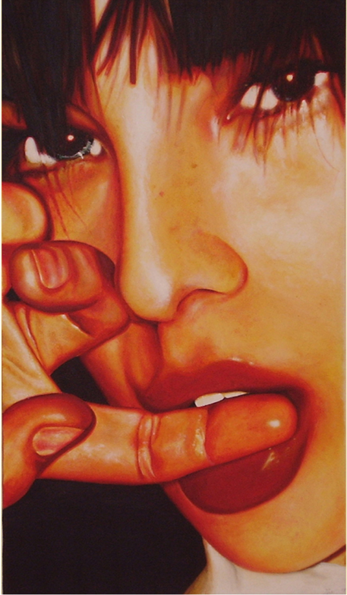 "Lust" acrilic on canvas cm.120x70 2007