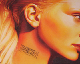 "Venality" acrilic on canvas cm.150x70 2007